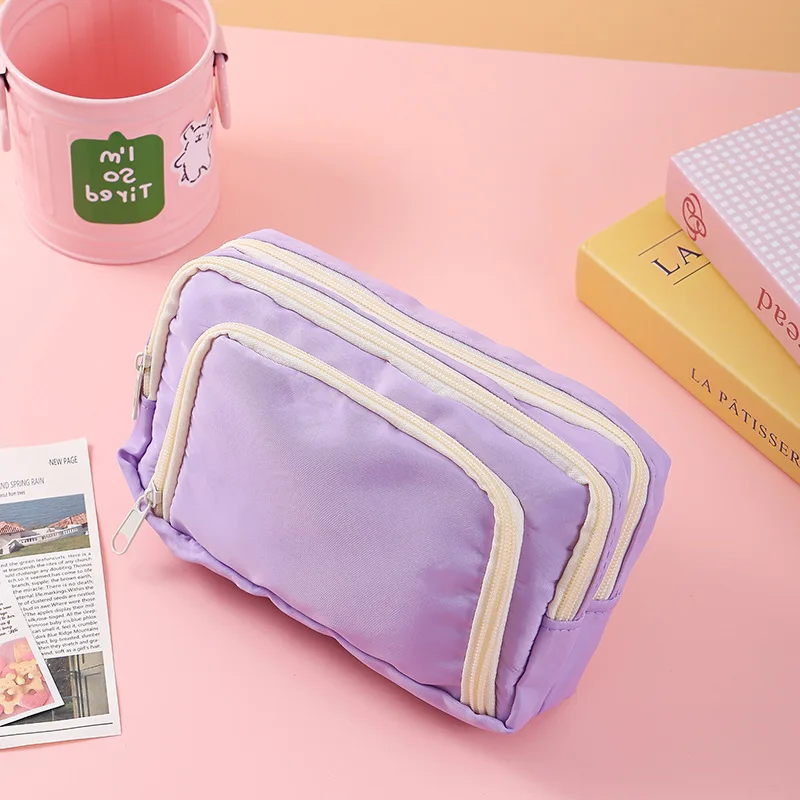 Kawaii Große Kapazität Multi Layer Federmäppchen Student Bleistift Tasche Schule Schreibwaren Box Und Make-Up Lagerung Tasche