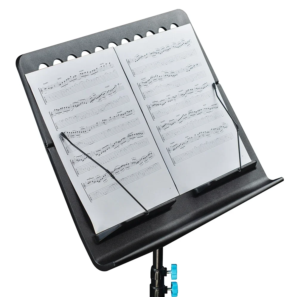 GUITTO GSS-01 Folding Music Sheet Stand with Carrying Bag Detachable Aluminum Alloy Tripod Music Stands Holder Height Adjustable