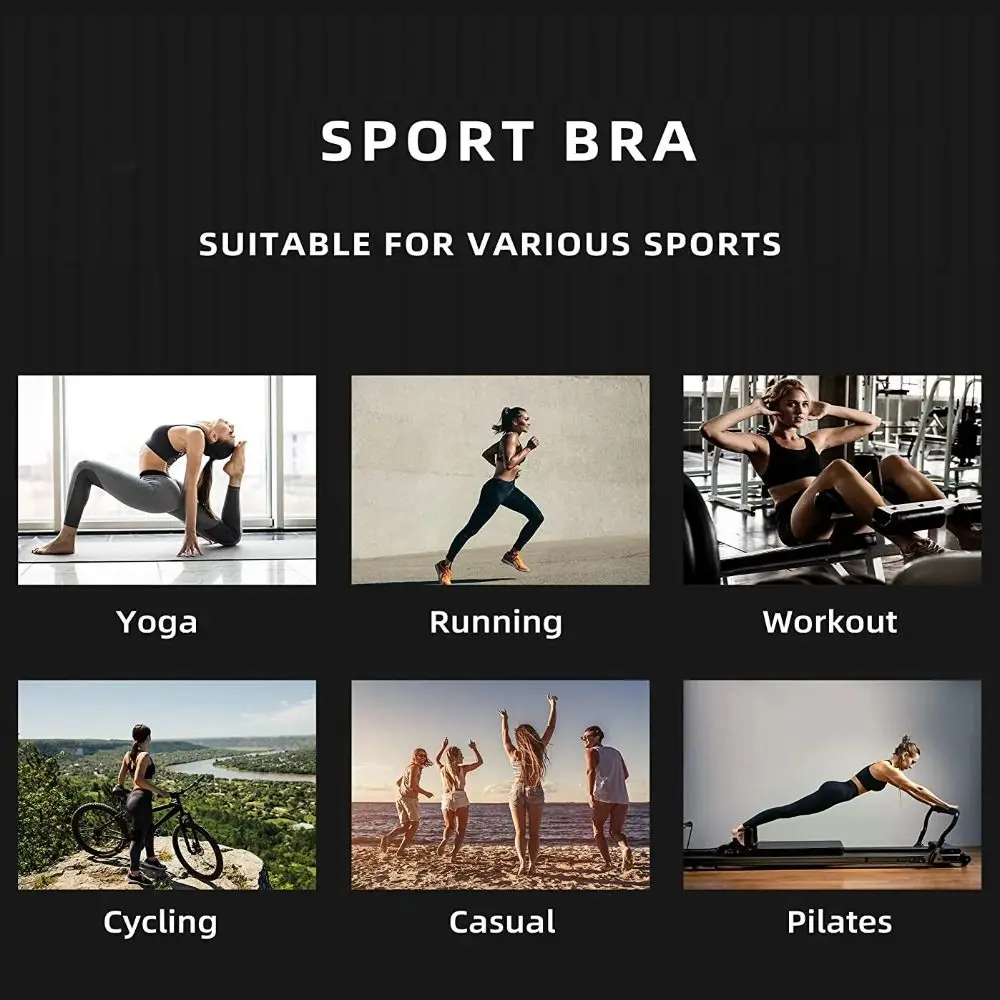 Fashion Front Zipper Design Sports Bra Shock Resistant Seamless Sports Vest Plus Size Breathable Fitness Top