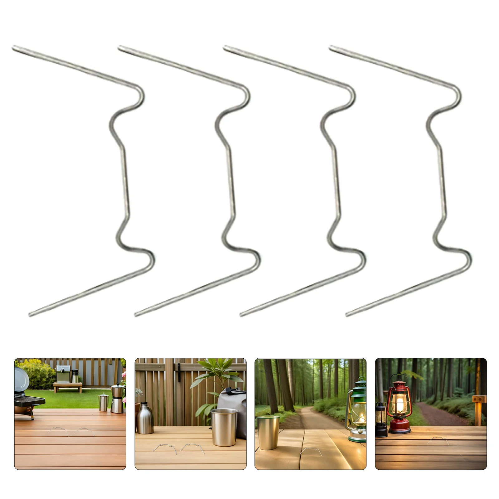 

150Pcs Iron Greenhouse W Clips Stainless Steel Nails Fixing Glass Panes Landscaping Tarp Nails Wire Clips for Garden Structures