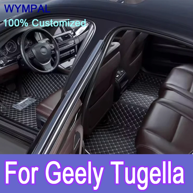 

Luxury Custom Automotive Car Floor Mats For Geely Tugella 2020 2021 2022 Auto Luxury Leather Men Women Car Mats Full Coverage