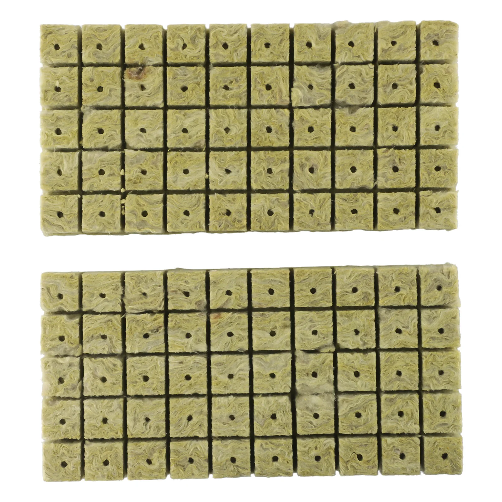 50/100Pcs Stonewool Hydroponic Grow Media Cubes Plant Cubes Soilless Substrate Rock Wool Plug Nursery Block