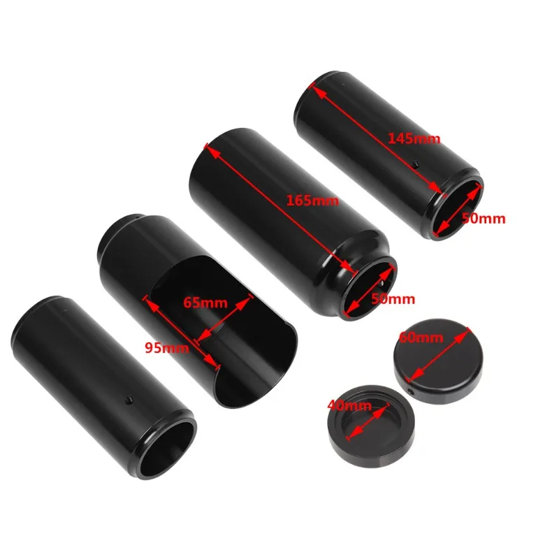 Modified front fork shock absorber sleeve black front shock absorber decorative cover dust-proof