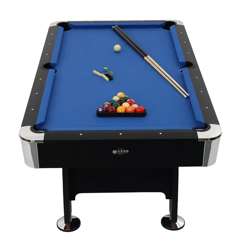 8FT Arcade Style MDF Wooden Pool Table for Household Use, Complete with Full Set Accessories