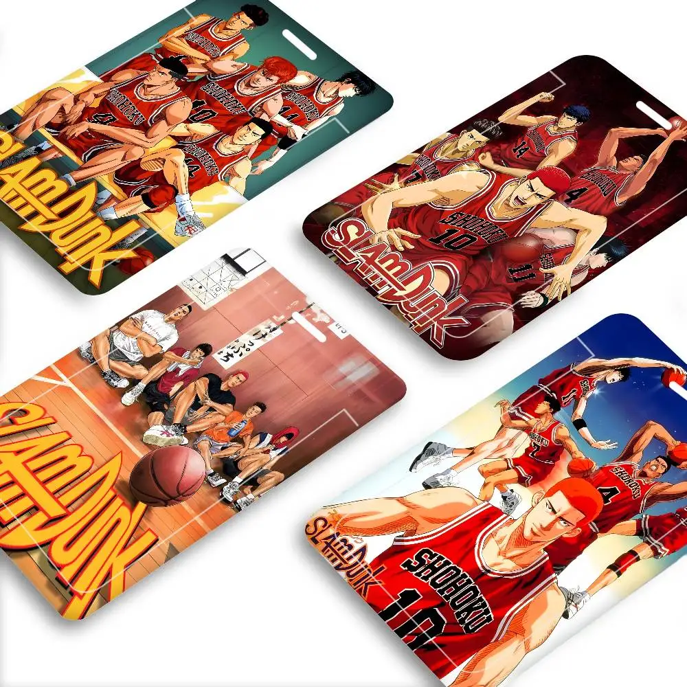 Anime S-Slam D-Dunk Badge Holder Lanyards Keychain Women New Cartoon Card Holders Neck Straps Student Credential For Gift