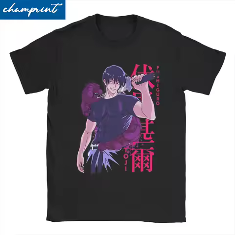 Toji Fushiguro T Shirt for Men Women 100% Cotton T-Shirt Jujutsu Kaisen Japanese Anime Tee Shirt Short Sleeve Clothes 6XL