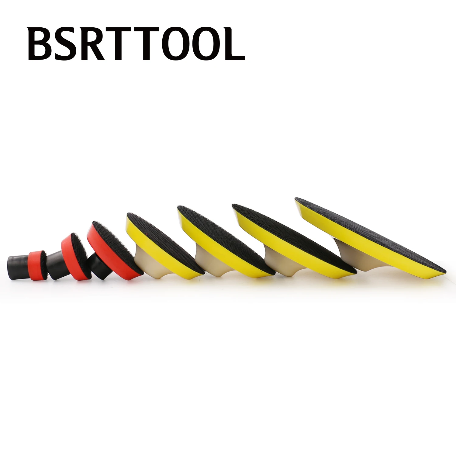 BSRTTOOLBSRTTOOL 1 "/2"/3 "/4"/5 "/6"/7 "플레이트 자동차 연마 후크 및 루프 샌딩 패드 세차 관리 스폰지 패드 후원 디스크