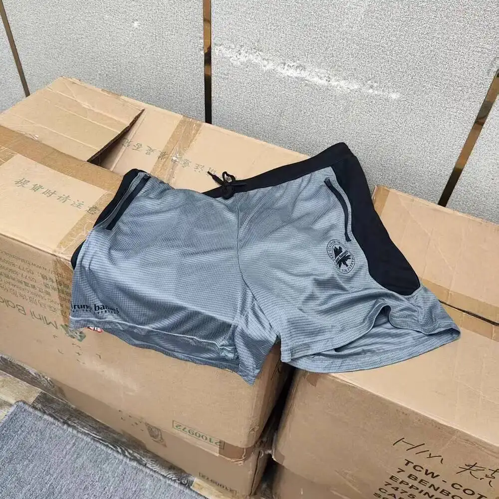 

Summer Ice Cool Men's Running Shorts Outdoor Fitness Plus Size Sports Bottoms
