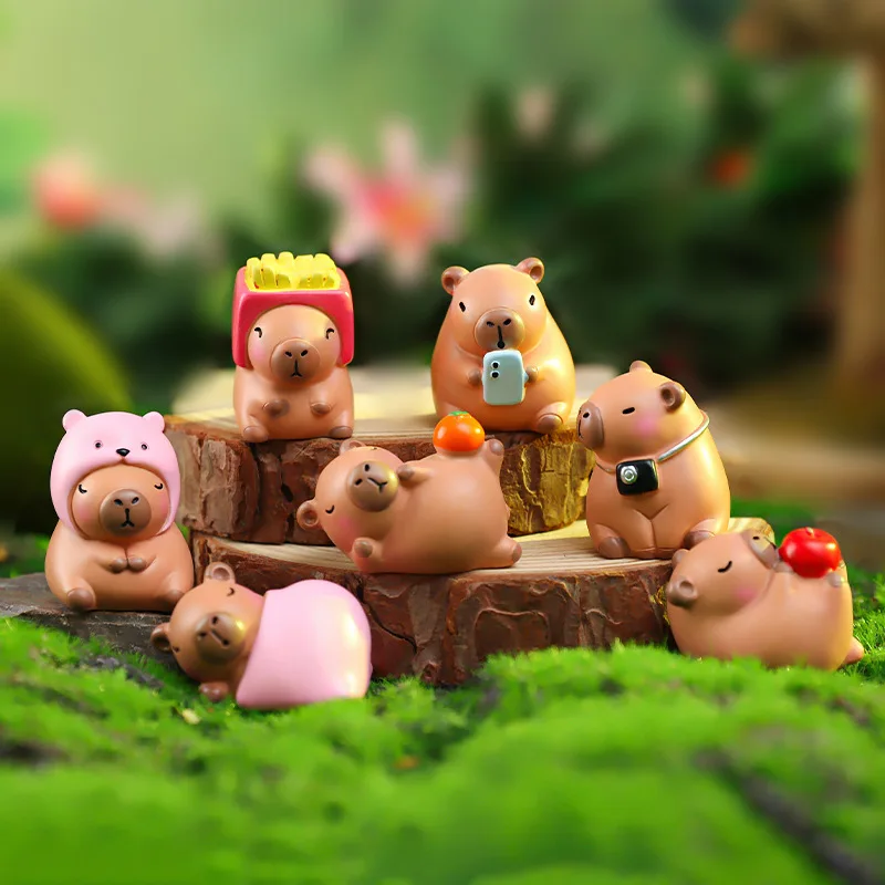 Neue Capybara Blind Box Simulation Mini Capibara Action-figuren Puppe Kinder Geburtstag Weihnachten Geschenk