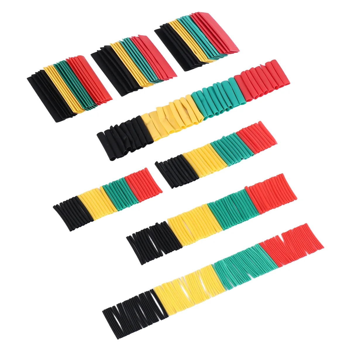 HEIßER 328Pcs Auto Elektrische Kabel Schrumpf Schlauch Schläuche Wrap Hülse Sortiment