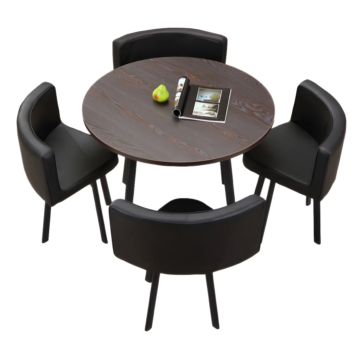 combination negotiation store meeting  and chair office leisure small round  square dining table Nordic