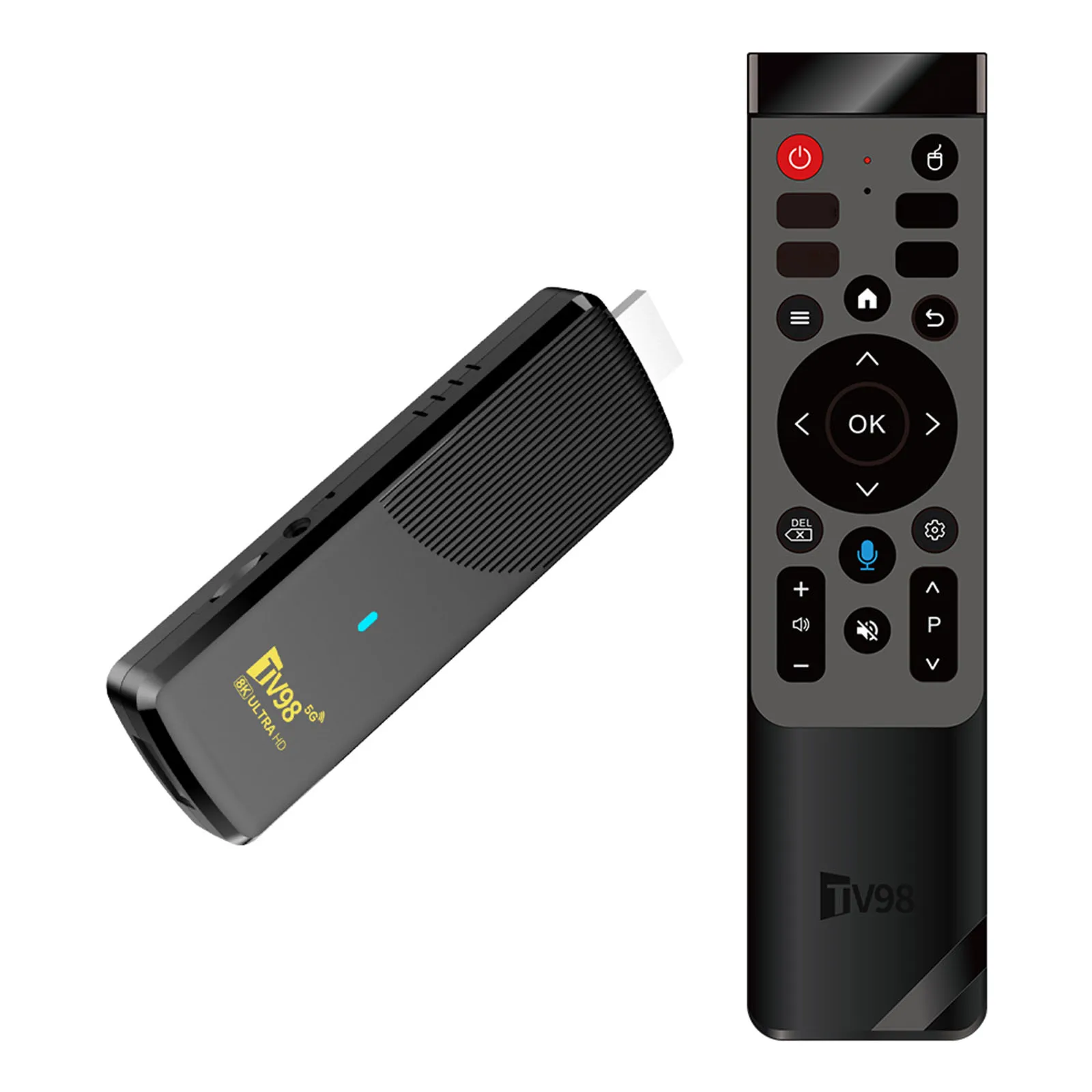 Android 14 Home Video Player with Remote Set Top Box 2.4G&5G Dual WiFi 4K HD TV Video Player for HD Movies Internet Applications