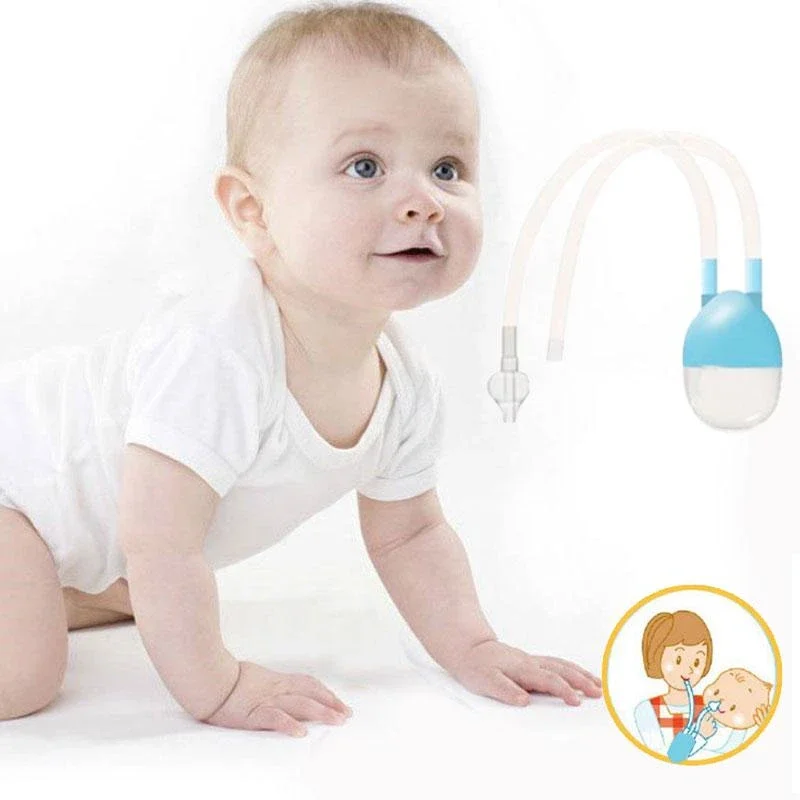 Hot New Born Vacuum Suction Nasal Aspirator Safety Nose Cleaner Infantil Up Aspirador Drop Shipping Baby Care Products