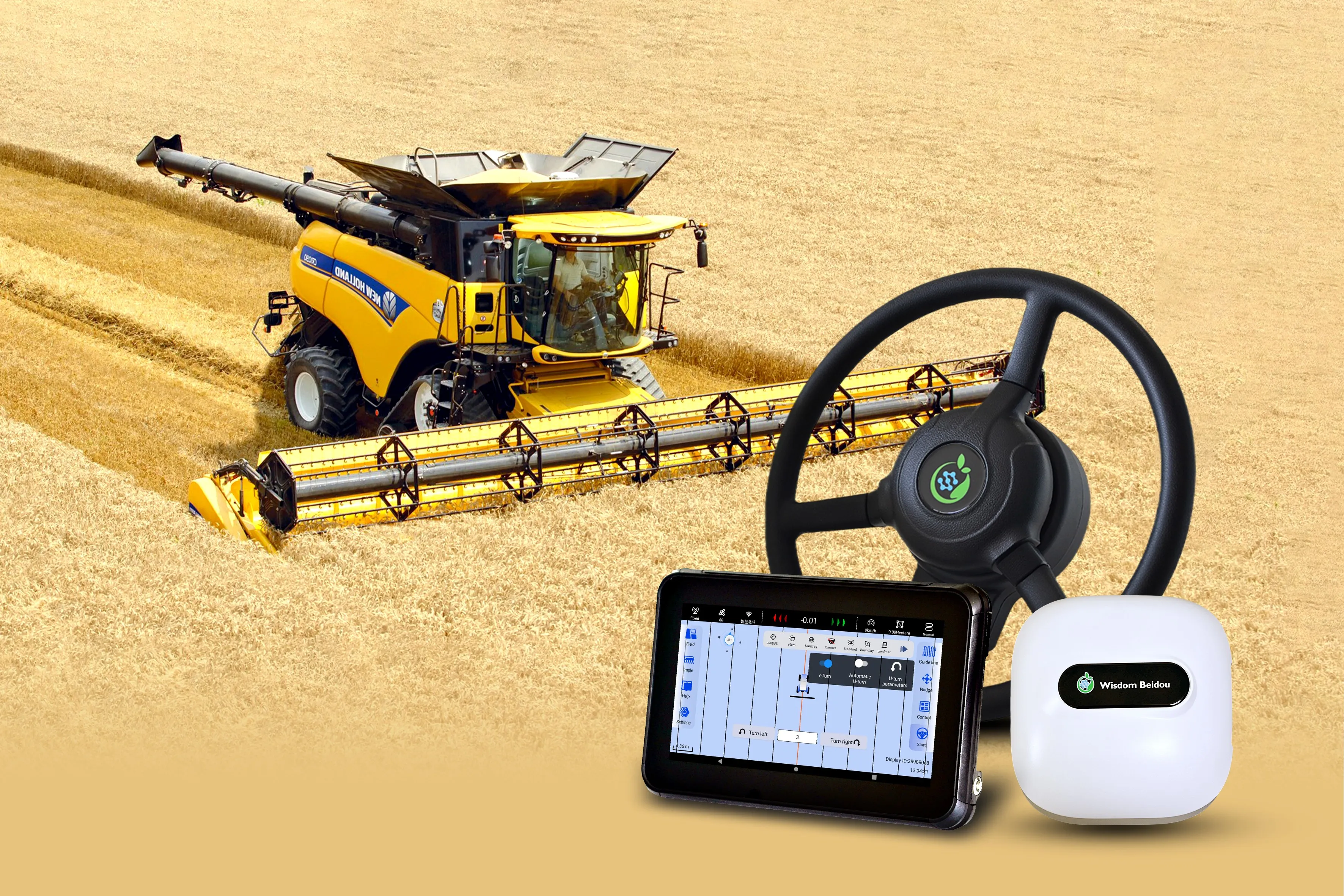 Autopilot System Tractor Gps Guidance System with Core Motor Component for Tractor Auto Steering RTK