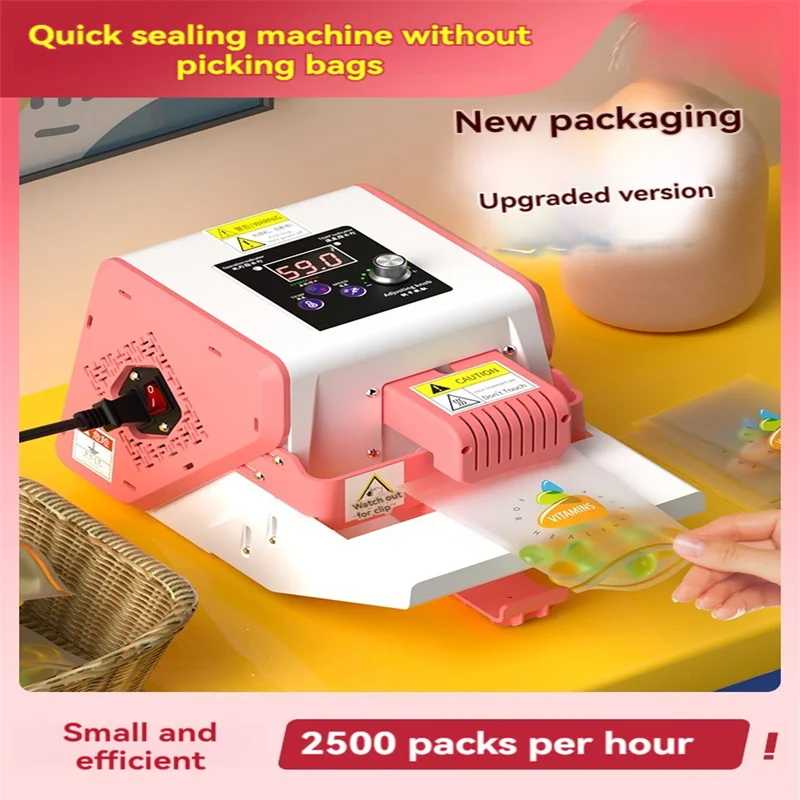 Multi Functional Date Printing Automatic Sealing Machine Snack Glue Snow Cake Packaging Bag Tea Bag Film Bag Hot Press Sealing