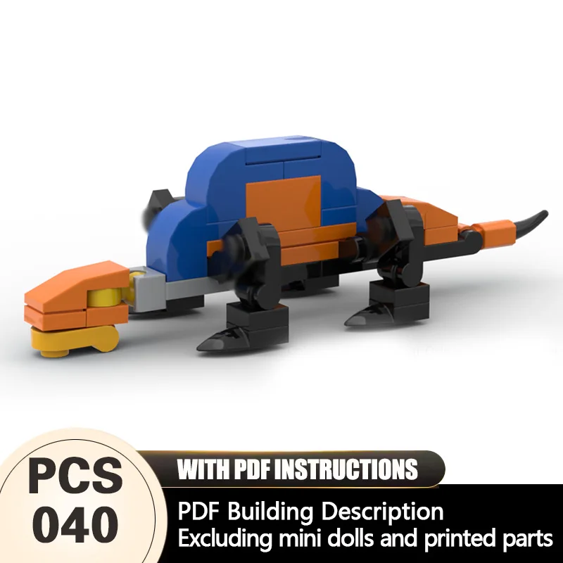 

Creators Animal Series Model MOC Building Bricks Dimetrodon Modular Technology Gifts Holiday Assemble Children Toys Suit