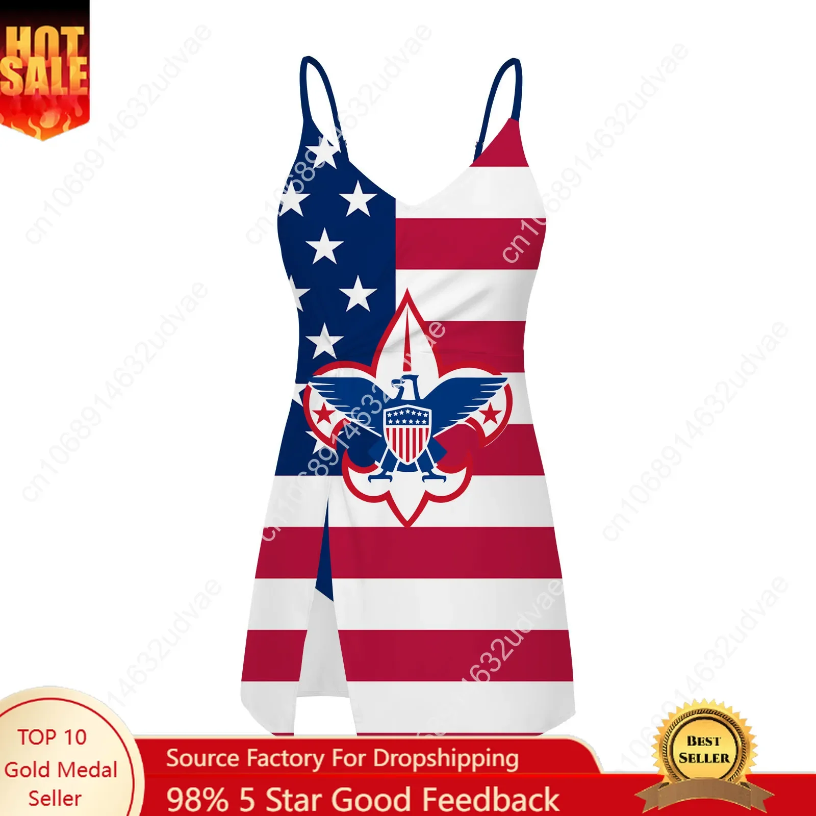 Scouts of America Sling Dress Swimsuit Womens Bathing Suits Personalized Fashion Swimwear Pool Bikini Custom Made Beachwear