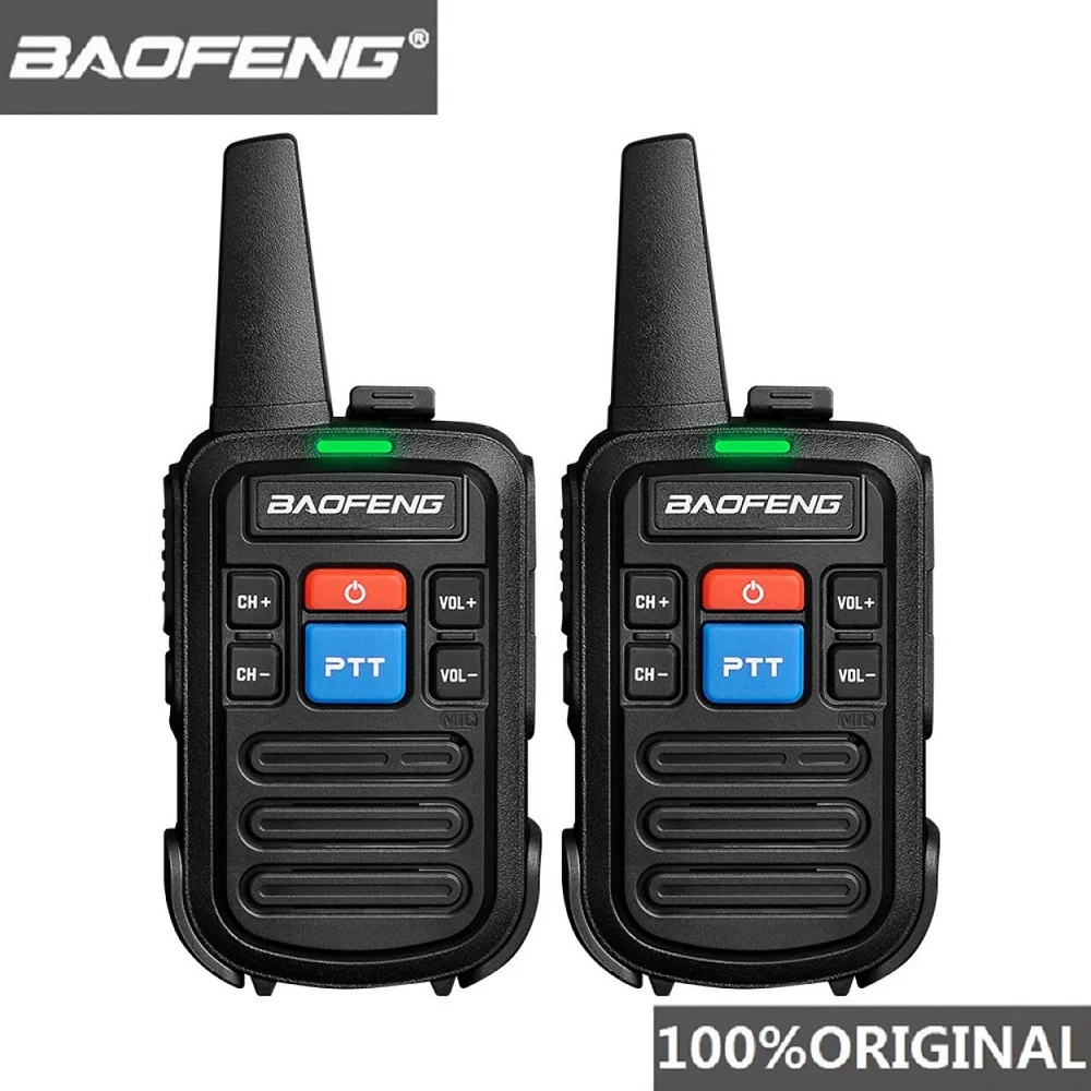 

2 PCS Baofeng bf-c50 Mini Walkie Talkie Kids Portable Ham Radio Comunicador UHF PTT Woki Toki Handy Two Way Radio HF Transceiver