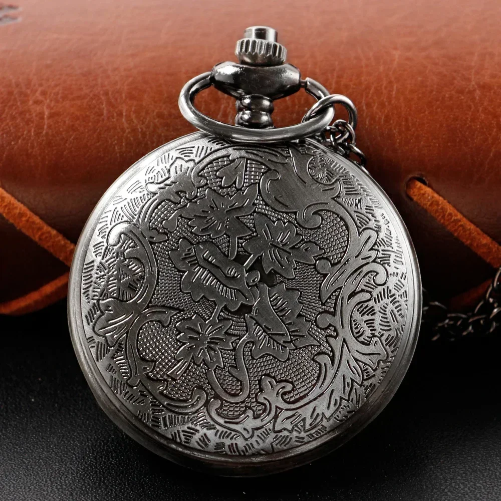 นาฬิกาพกควอตซ์ดิจิตอลสไตล์สตีมพังก์สีดำรูปปลาหมึกยักษ์ พร้อมสร้อยคอแบบจี้ สำหรับผู้หญิงและผู้ชาย เหมาะเป็นของขวัญ