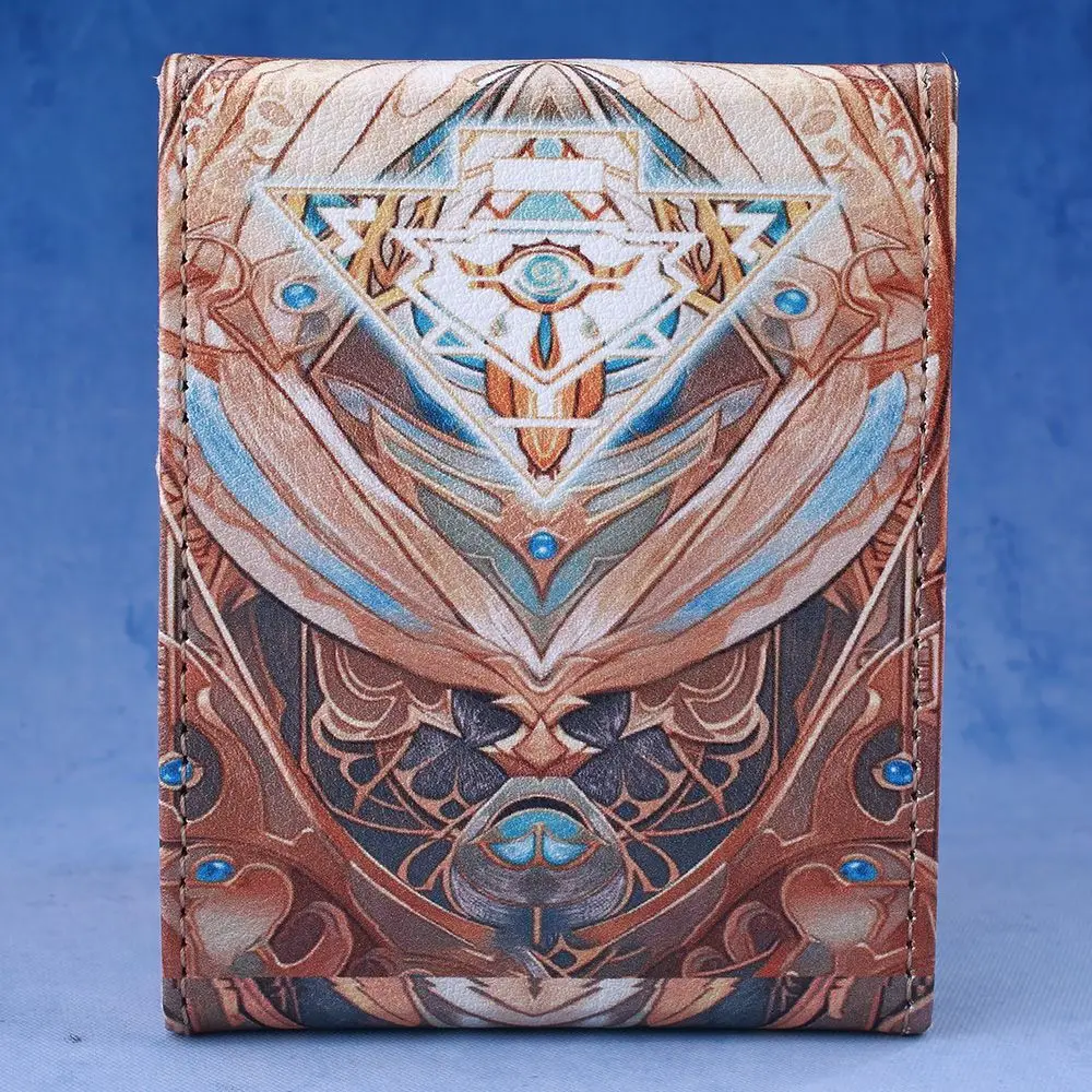 Suitable for Yu-Gi-Oh！Millennium Puzzle Window Display Card Box Leather Magnetic Large Capacity Game Collection Card Storage Box