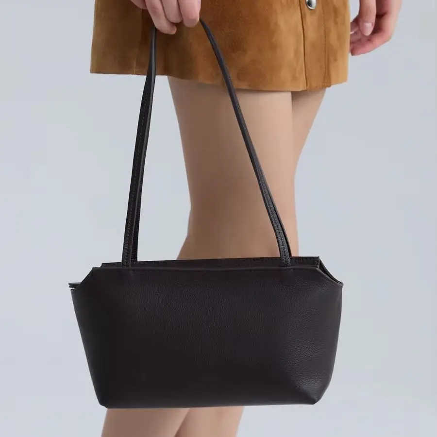 Genuine Leather Minimalist Women New Model Luxury Crossbody Bag Handbag Shoulder Bag High Quality Vintage Bag Small Tote Bag