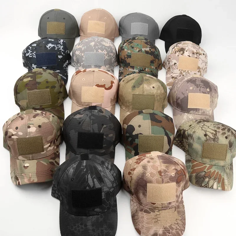 

Outdoor Sport Snapback Stripe Cap Camouflage Hat Tactical Cap Simplicity Camo Hunting Mesh Cap Sport Shade