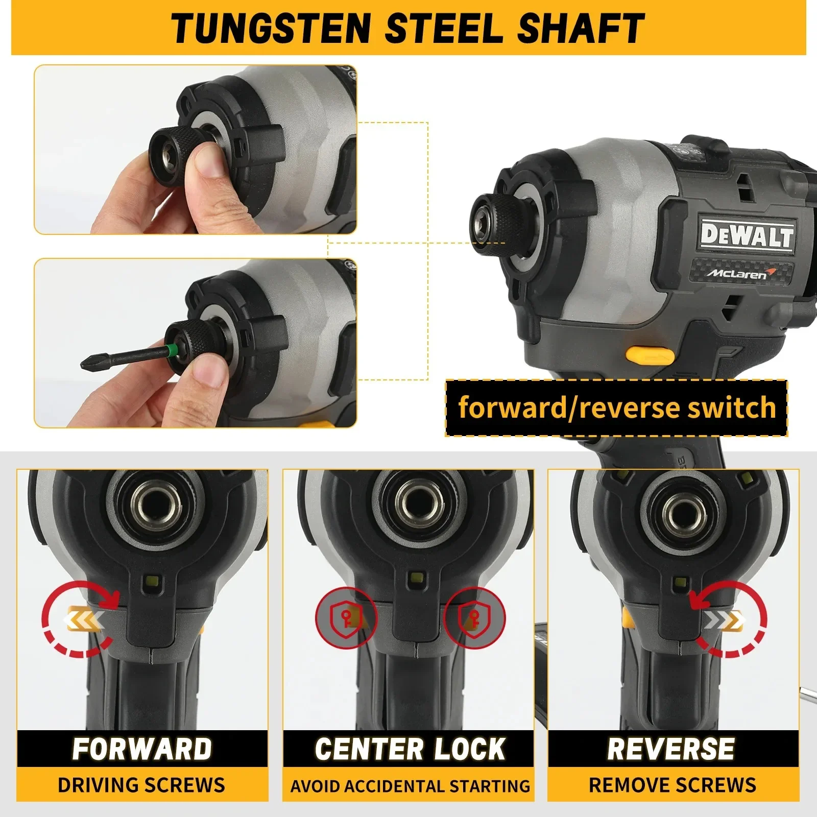 dewalt-dcf85m-20v-brushless-electric-screwdriver-205nm-torque-0-3250rpm-13mm-chuck-stepless-speed-power-tool-스크류-드라이버