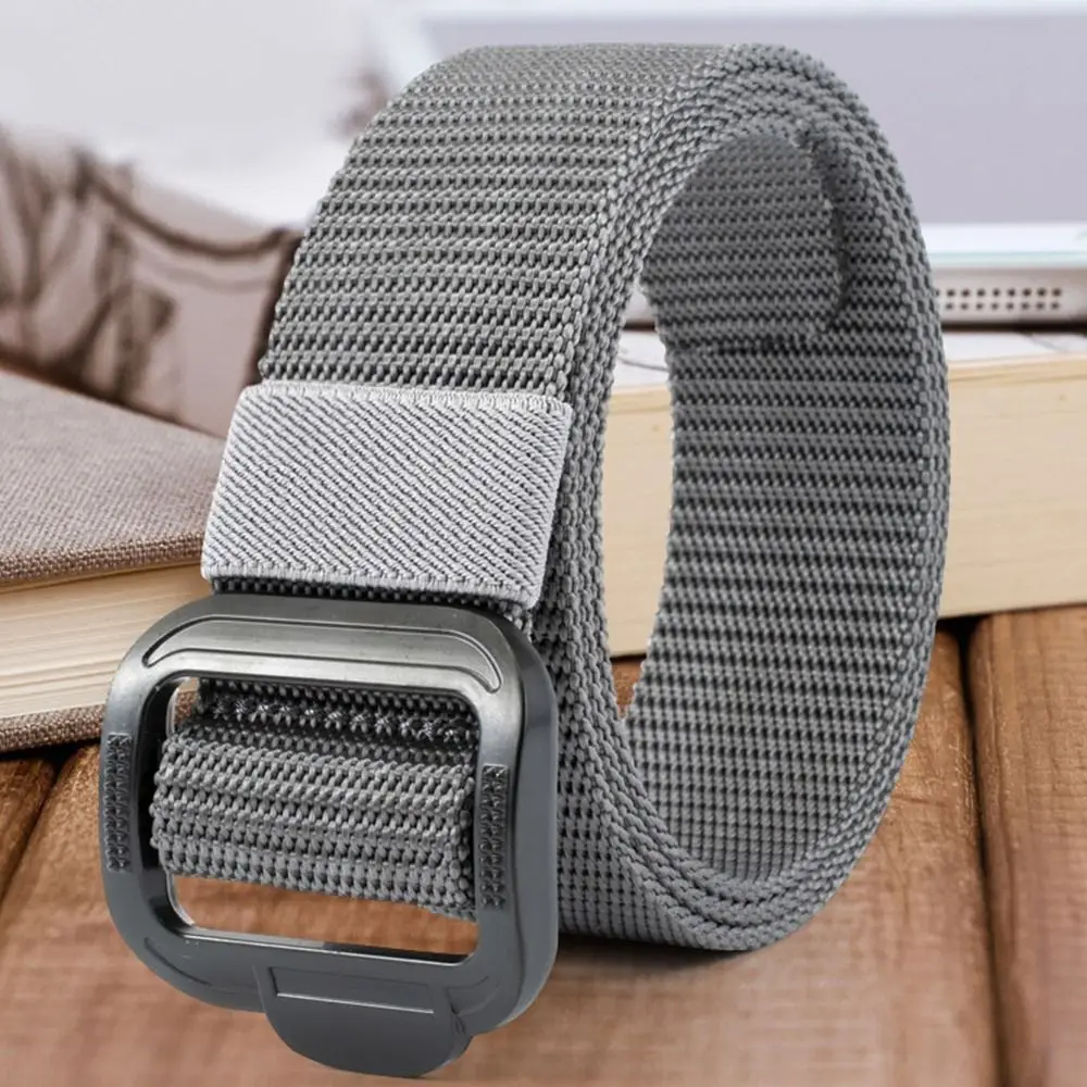 Women Casual Retro Trouser Dress Belts Waist Strap Non-Porous Buckle Waistband Nylon  Belt