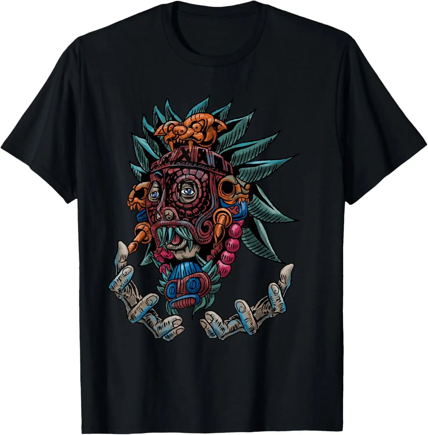 Aztec Warrior Cool Shaman Guardian Inca Maya Gift Idea T-Shirt