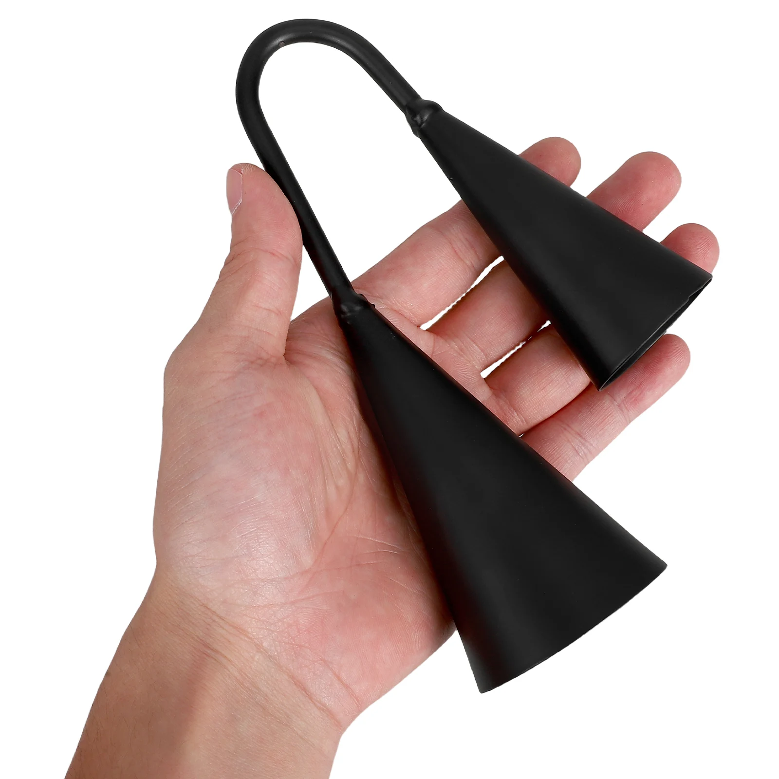 

Double-Ended Cowbell Set Kids Metal Handheld Percussion Instrument Bells Clear Sound Portable Music Boys Girls Preschool Orff