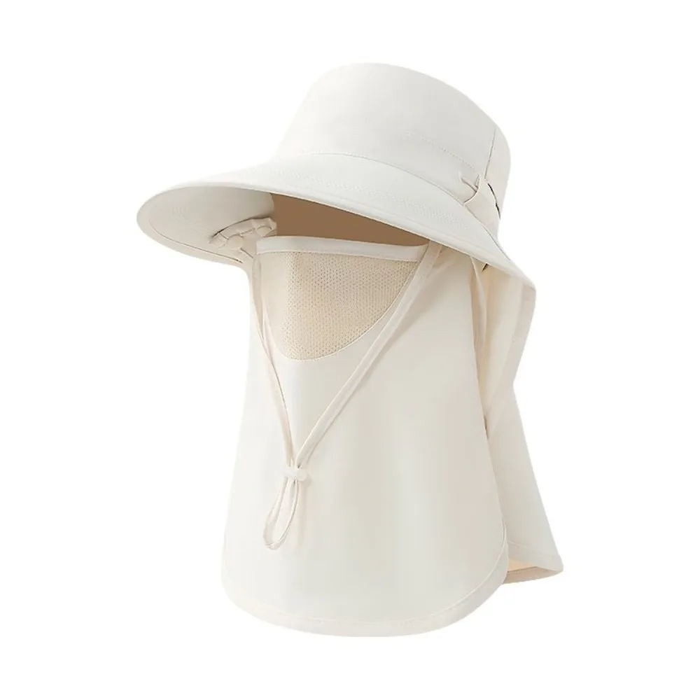 

Multi-function Caps Mask Set Sunscreen Sun Hat Wide Brim Neck Flap Bucket Hat Neck Protection Visor Fisherman Hat Fishing