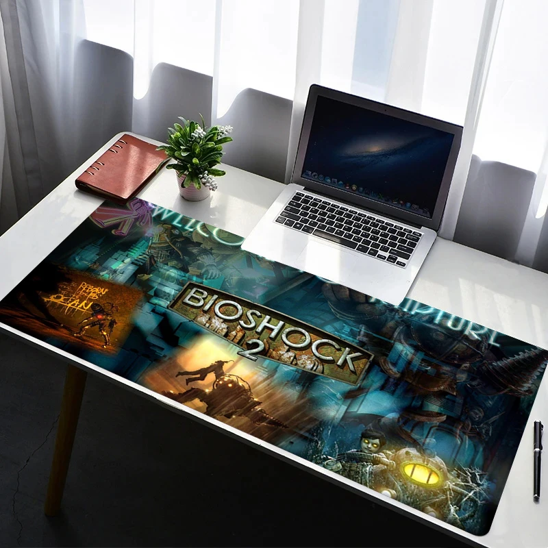 Mouse Pad Pc Gamer Cabinet Keyboard Office Desk Mat Mats B-Bioshocks Gaming Accessories Anime Computer XXL Large Table Mice Mat