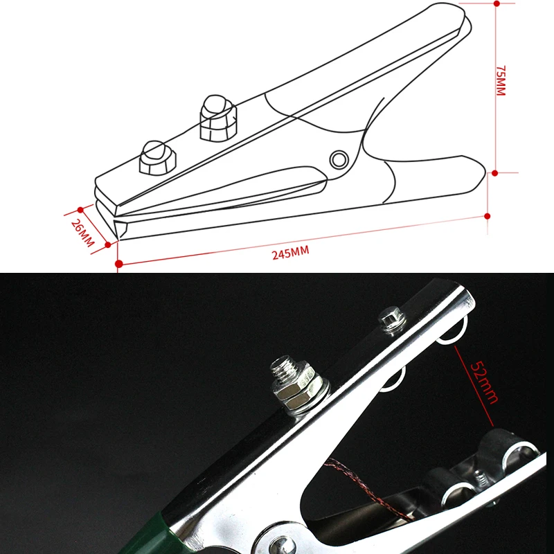 LAOA Welding Pliers 500Amp Earth Ground Cable Clip Clamp Welding Manual Welder