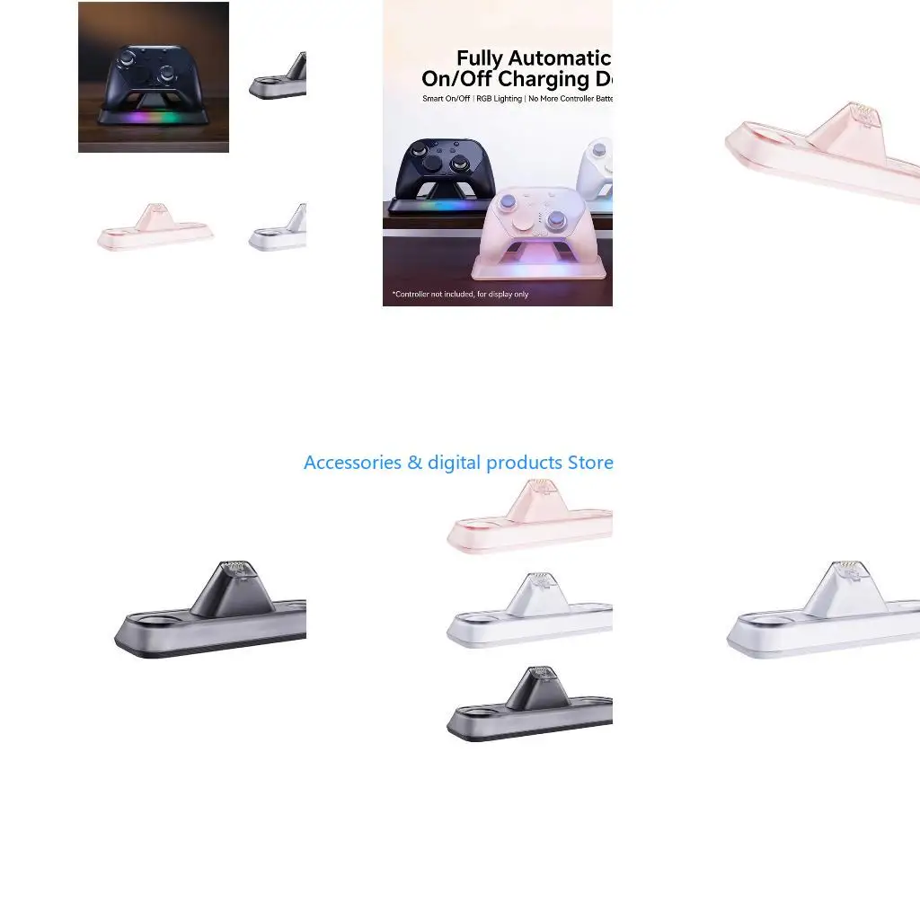 77JD Vertical Controller Charging Dock Featuring Intelligent Chip Technology And Customizable LED Mode