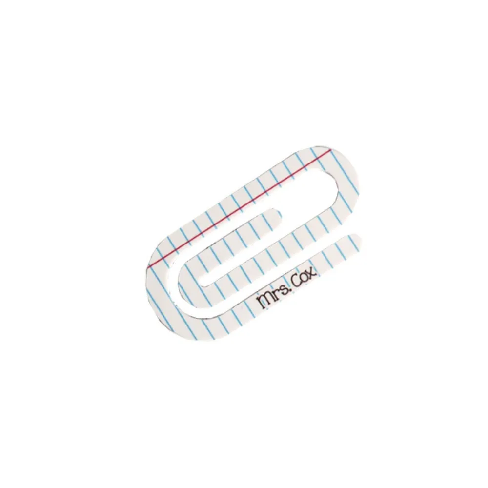 New Mini Classroom Theme Bookmark Portable Durable Bookmark Acrylic Paper Clips Office School Supply