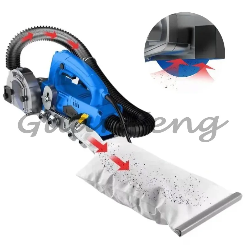 Electric Tile Grout Cleaning & Slotting Machine, 1200W High-Efficiency Seam Cleaner for Floor  Tile Beautiful Seam Construction