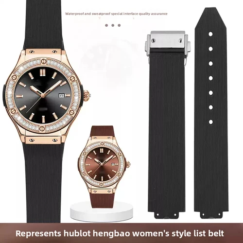 20-13mm para HUBLOT BIG BANG silicona impermeable mujer correa de reloj cadena accesorios de correa de reloj pulsera de goma para mujer