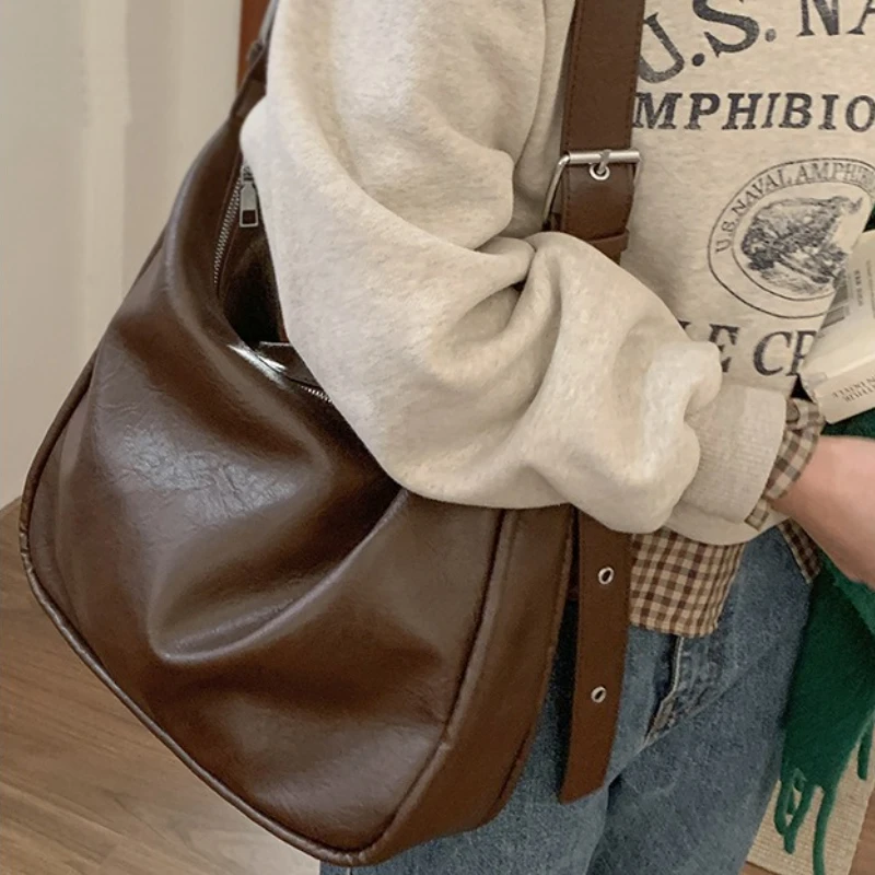 

Сумки через плечо большой вместимости для женщин Сумки на плечо Ретро дизайнерская сумка-тоут для женщин Классная сумка для девочек Сумка Женская Sac