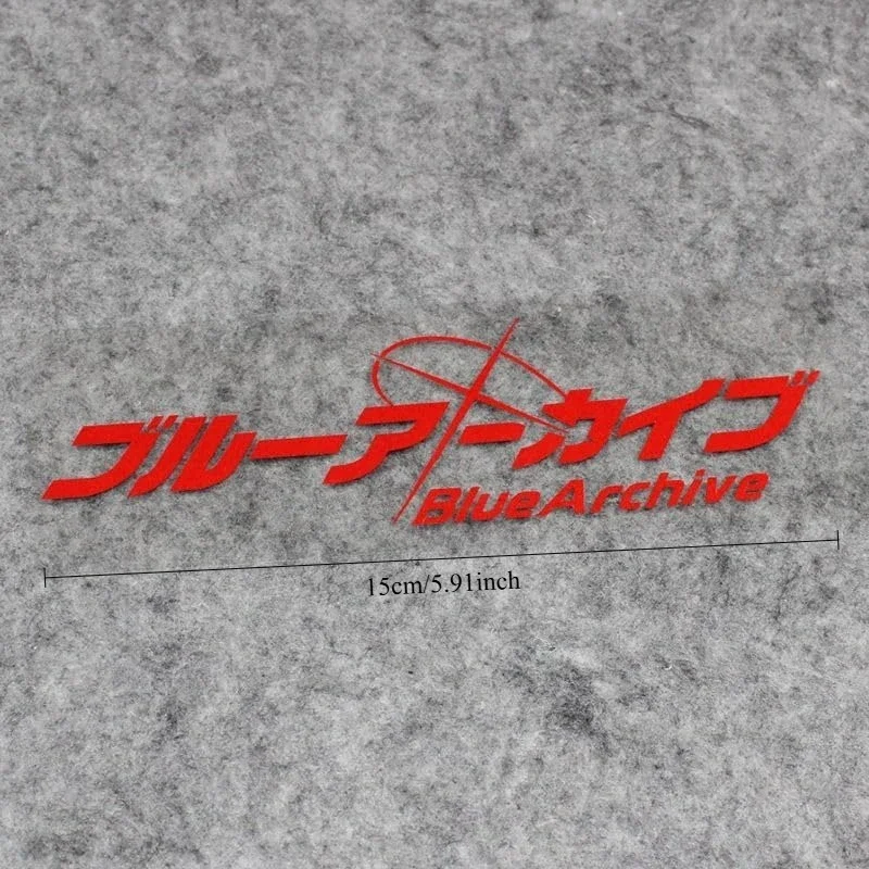 1Pc Blue Archive Anime Waterproof Vinyl Sticker Logo Decals For Car Motorcycle Helmet Laptop Cosplay Decor