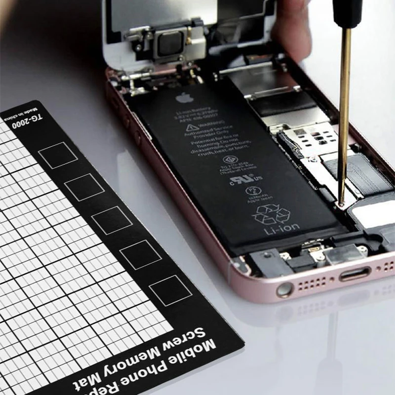 Magnetic Screw Mat Memory Chart, Work Pad, Mobile Phone Repair Tools, Palm Size Hand Tool, 145x90mm, 1Pc