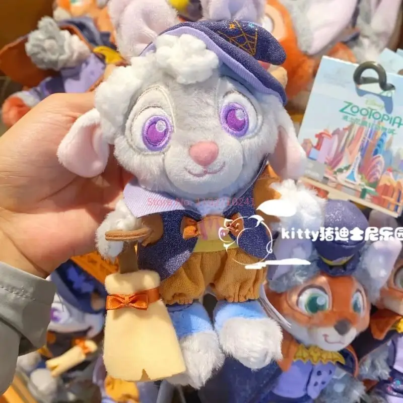 Genuine Disney Zootopia Halloween Series Plush Pendant Judy And Nick Plush Doll Backpack Book Bag Keychain Pendant Girl Gift