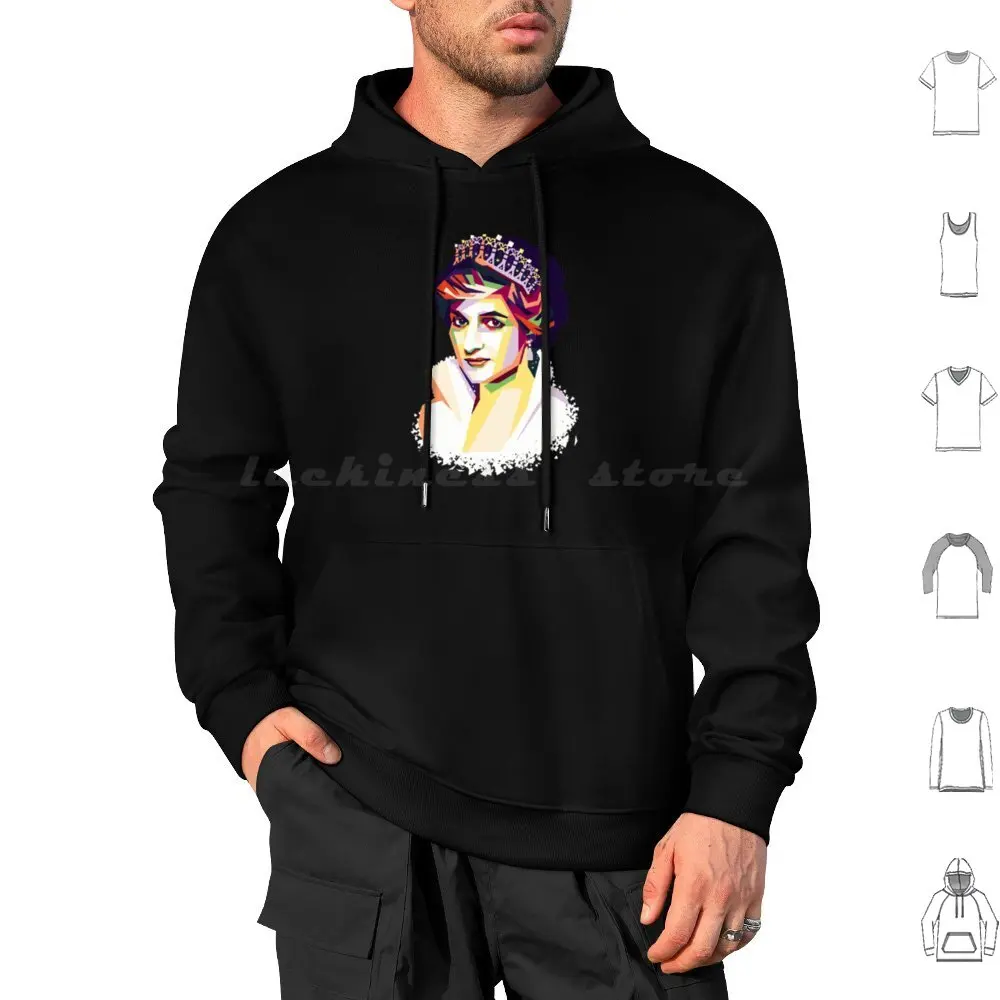 Lady Diana Wpap Lady Diana Hoodie cotton Long Sleeve Princess Diana Princess Diana Vintage Princess Of Wales Diana Spencer