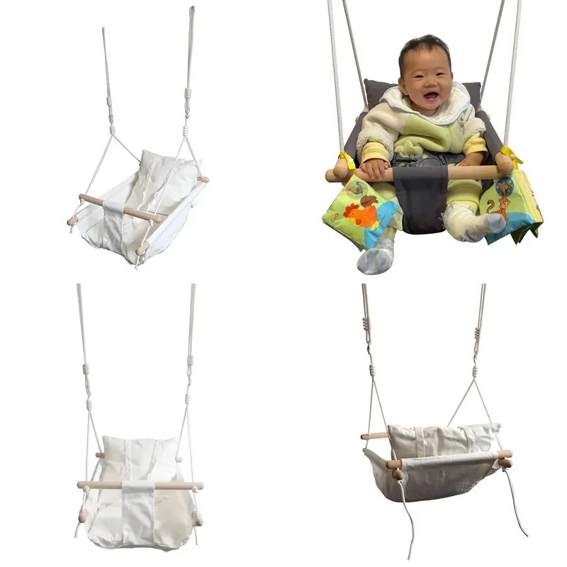 for Infant and Toddler Swings Canvas   Indoor and Outdoor with Seat Belts and Mounting Hardware