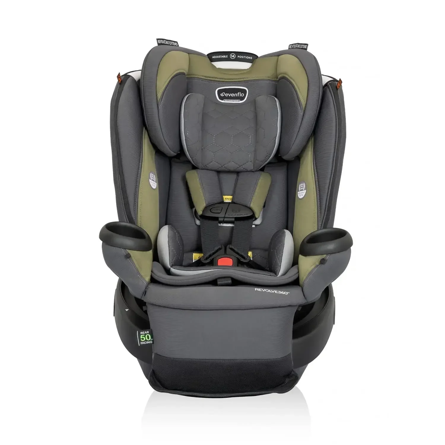 Revolve360 Extend All-in-One Rotational Car Seat with Quick Clean Cover (Rockland Green)