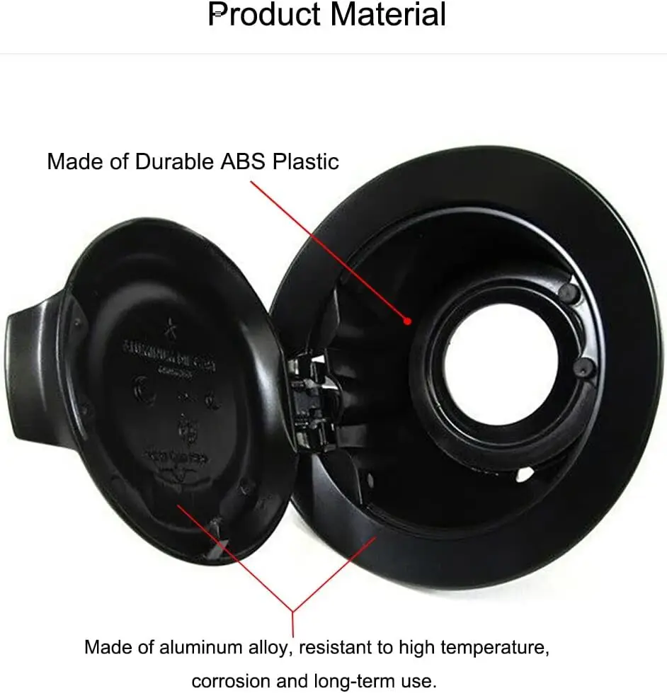 68250120AA Vapor Edition غطاء باب حشو غاز الوقود لـ 2008-2019 دودج تشالينجر أسود OC-1095 ﻿