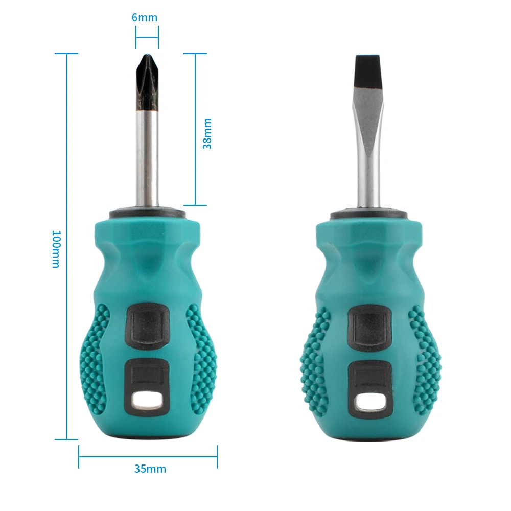 2Pcs Precision Screwdriver Set, Manual Phillips & Slotted Head Tool Kit for Electronics Repair