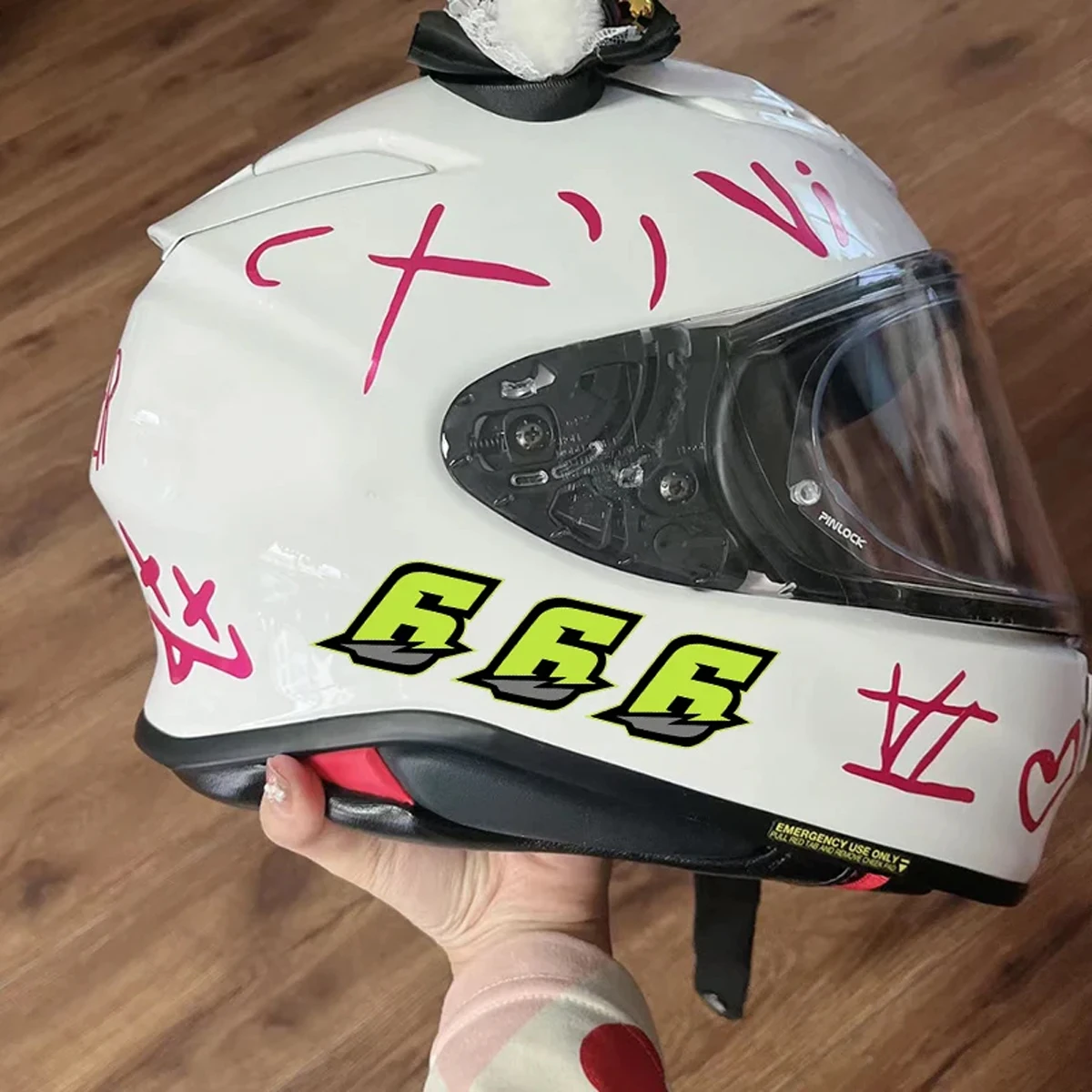 0123456789 Green Number Motorcycle Stickers Fuel Tank Fairing DIY Moto Helmet Body Vinyl Decals Accessories for Kawasaki YAMAHA