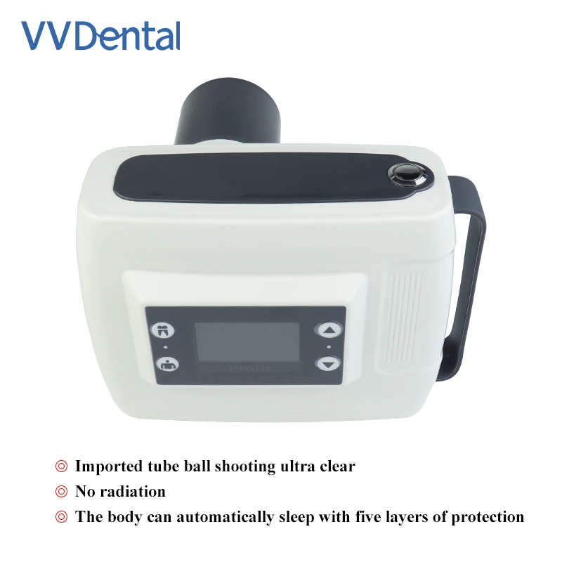 VVDental Portable Dental Xray Machine Touch-tone High Frequency Dental X-ray Unit Wireless RVG lmage Sensor System Dental X Ray