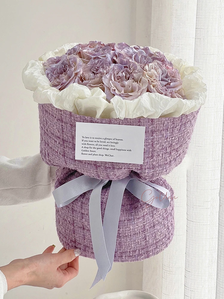 1.5 Meters Fashion Luxury Style Fabric Wrapping Cloth for Flower Bouquet Gift Packaging Handmade Diy Material