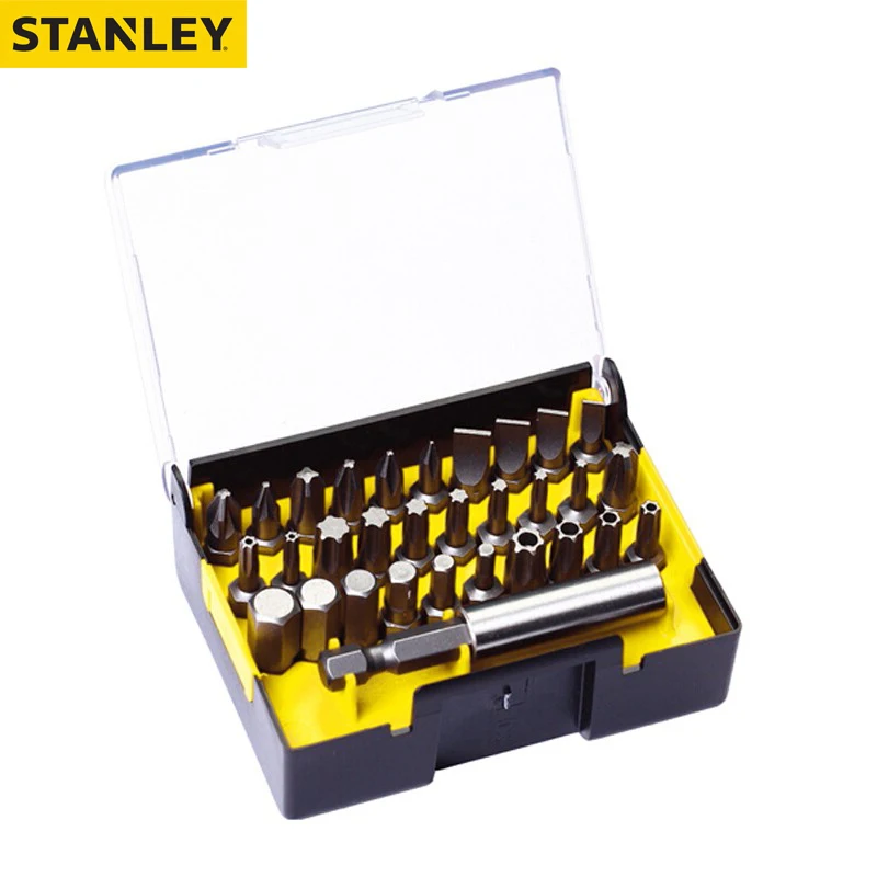 Stanley 63-411-23 6.3MM Series Bit Plum Blossom Hexagonal Screwdriver Head 60mm Magnetic Extension 31 Piece Set